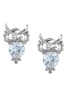 Lootkabazaar Korean Made Cubic Zirconia Stylish Owl Dailywear Stud Earring Valentine Free Gift Combo For Women (Pack Of 3) (KK1JESS111832)
